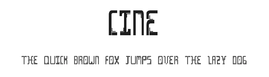 Cine by Lia Dalpini — Decorative Font