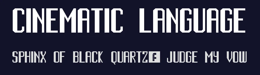 Cinematic Language by Geronimo Font Studios — Sans Serif Font — thumbnail 2