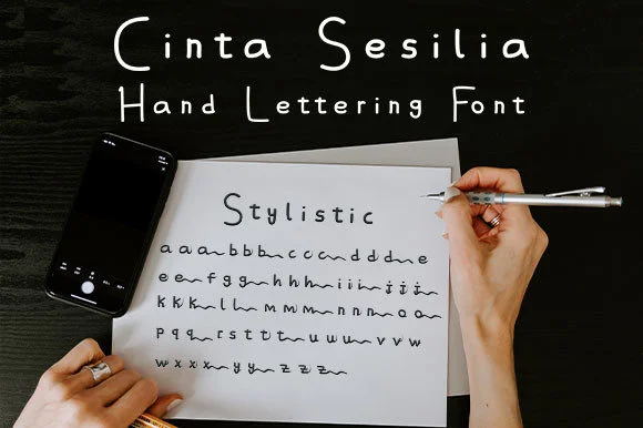 Cinta Sesilia Font by Skemasite — Script Handwritten Font — thumbnail 5