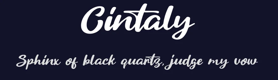 Cintaly by Khurasan — Script Handwritten Font — thumbnail 2