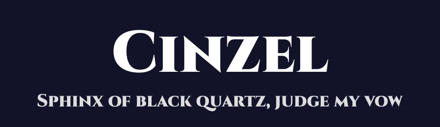 Cinzel by Ndiscover — Serif Font — thumbnail 2