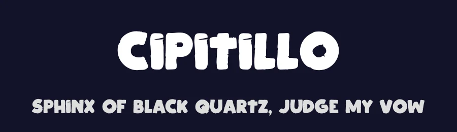 Cipitillo by Don Marciano — Decorative Font — thumbnail 2