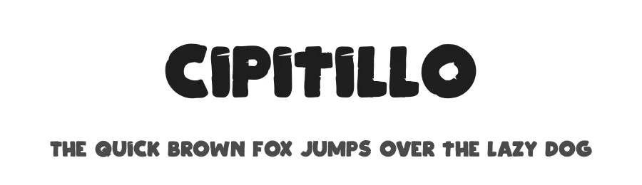 Cipitillo by Don Marciano — Decorative Font