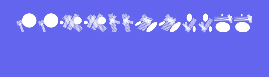Circle and Line by Vladimir Nikolic — Dingbats Font — thumbnail 3