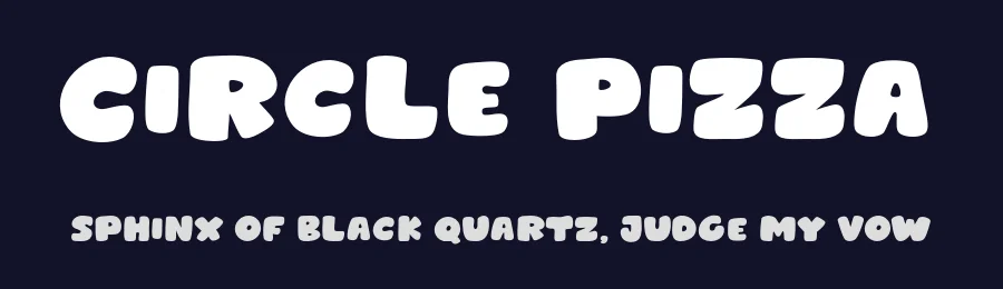 Circle Pizza by MJType — Decorative Font — thumbnail 2