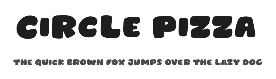 Circle Pizza by MJType — Decorative Font
