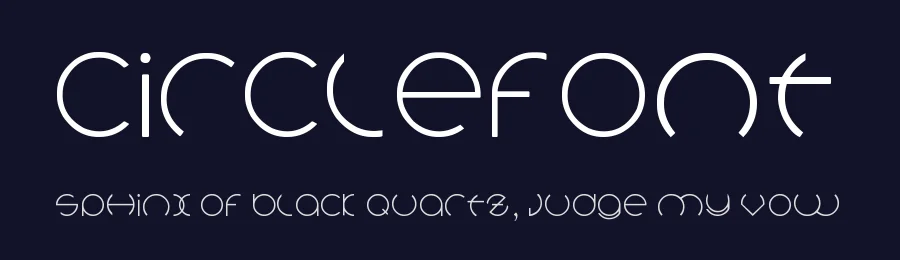 Circlefont by Lautaro Cabrera — Display Font — thumbnail 2