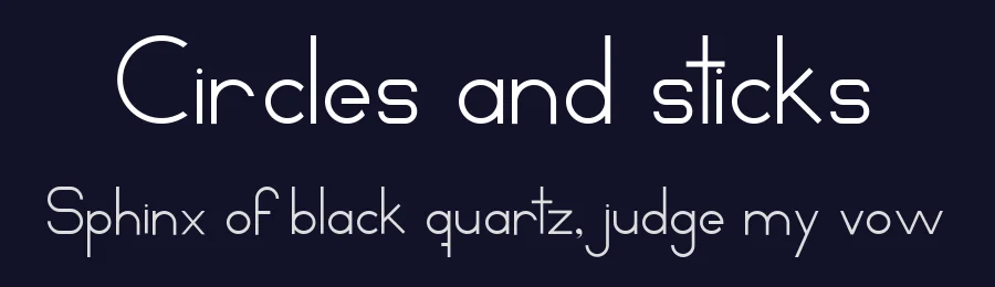 Circles and sticks by ikarusmedia — Sans Serif Font — thumbnail 2