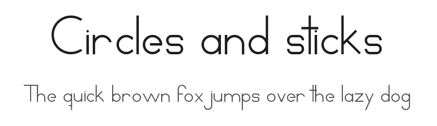 Circles and sticks by ikarusmedia โ Sans Serif Font