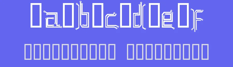 Circuit board by Budi Purwito — Display Font — thumbnail 3