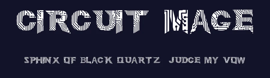 Circuit Mage by Adadglgwut — Display Font — thumbnail 2