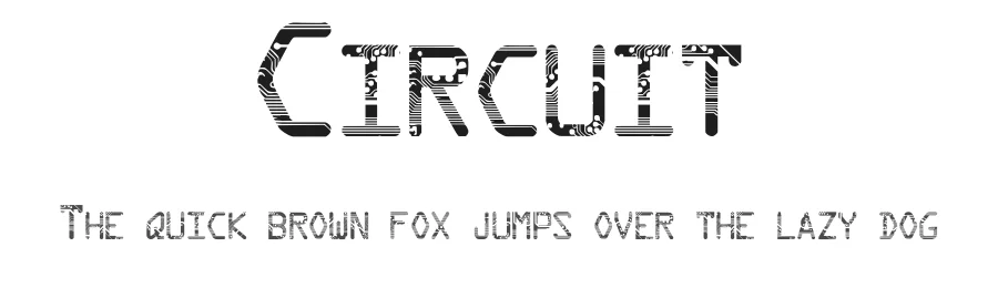 Circuit — Display Font