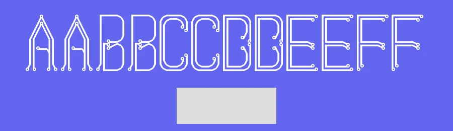 Circuit Board by J D — Decorative Font — thumbnail 3