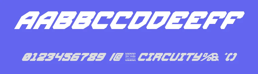 Circuity by Din Studio — Display Font — thumbnail 3