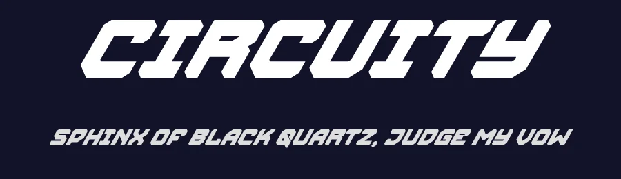 Circuity by Din Studio — Display Font — thumbnail 2