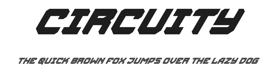 Circuity by Din Studio — Display Font