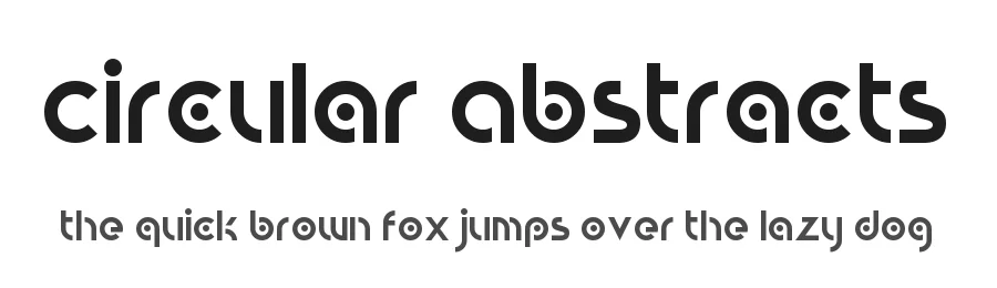 Circular Abstracts by Hawtpixel — Display Font