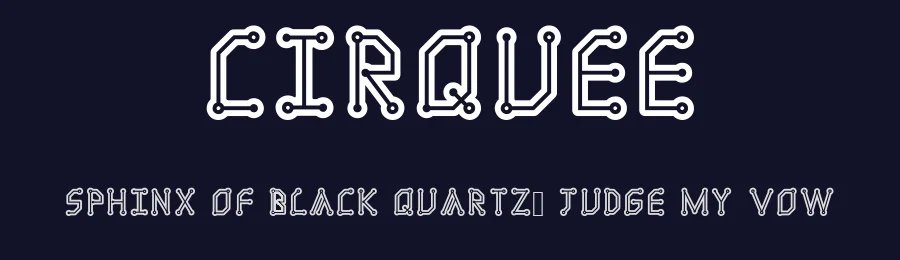 Cirquee by Pabasara Surasinghe — Decorative Font — thumbnail 2