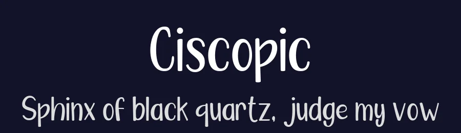 Ciscopic by Font Bundles — Decorative Font — thumbnail 2