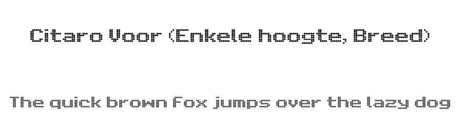 Citaro Voor (Enkele hoogte, Breed) by Jeffrey Visser — Display Font