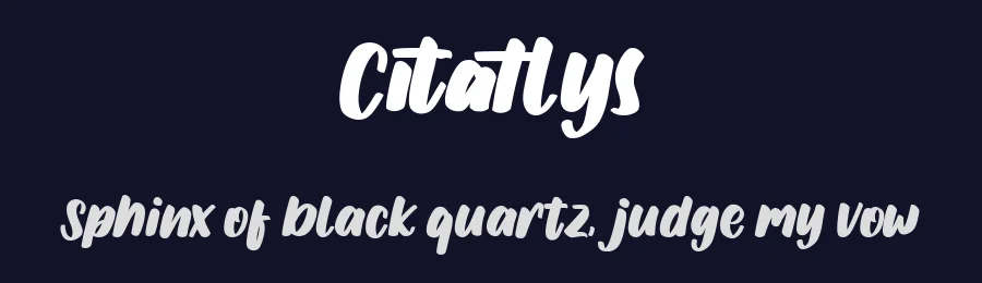 Citatlys by Maulana Creative — Script Handwritten Font — thumbnail 2