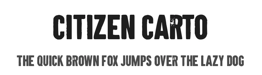 Citizen Carto by Chequered Ink — Decorative Font