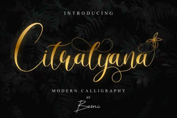 Citralyana Font by bee.genin — Script Handwritten Font