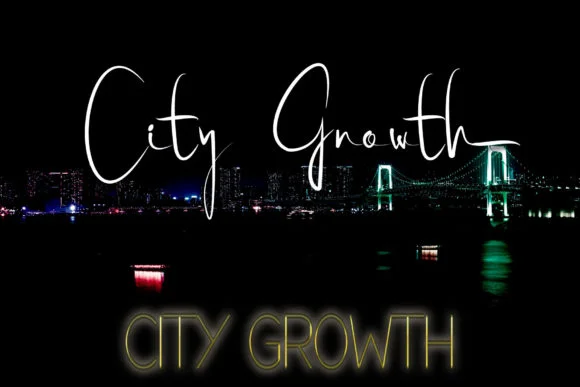City Growth Font by Designvector10 — Script Handwritten Font