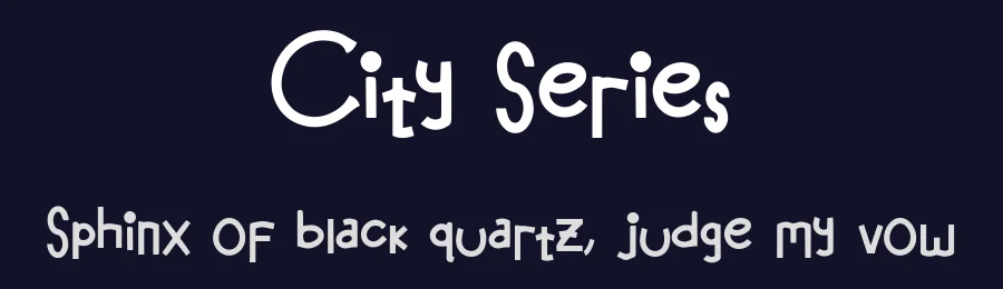 City Series by Jetsmax Studio — Decorative Font — thumbnail 2
