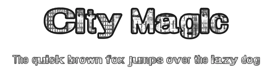 City Magic by Xerographer Fonts — Decorative Font