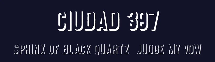 Ciudad 397 by Woodcutter — Sans Serif Font — thumbnail 2