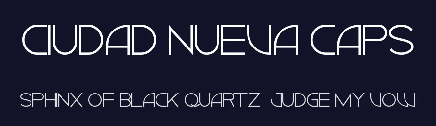 Ciudad Nueva Caps by Michael Muranaka — Decorative Font — thumbnail 2
