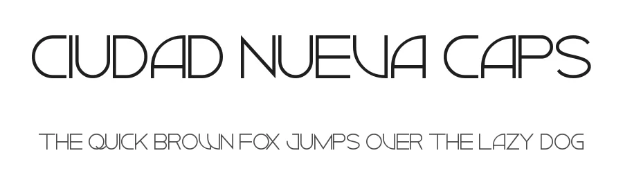 Ciudad Nueva Caps by Michael Muranaka — Decorative Font