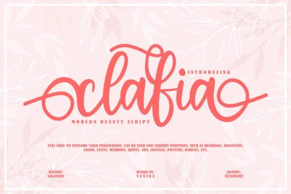 Clafia Font by Vunira — Serif Font