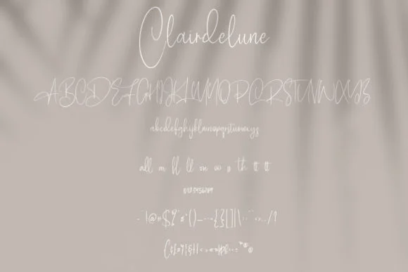 Clairdelune Font by Maulana Creative — Script Handwritten Font — thumbnail 8