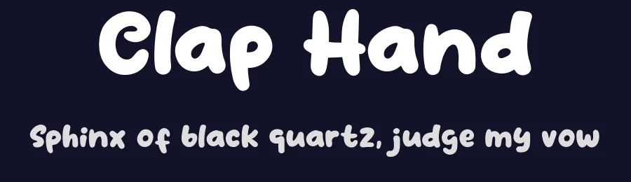 Clap Hand by Khurasan — Decorative Font — thumbnail 2