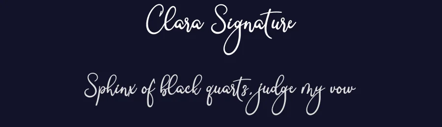 Clara Signature by Airotype — Script Handwritten Font — thumbnail 2
