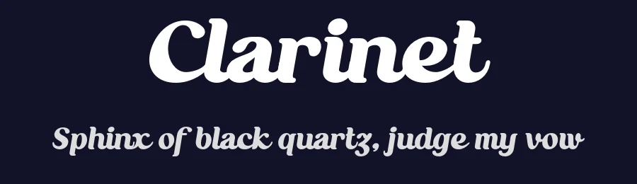 Clarinet by Ikiiko Type — Decorative Font — thumbnail 2