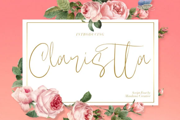 Claristta Font by Maulana Creative — Script Handwritten Font