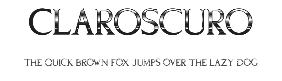 Claroscuro by Yves Michel — Sans Serif Font