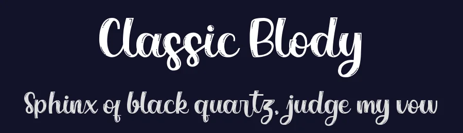 Classic Blody by Zeenesia Studio — Decorative Font — thumbnail 2