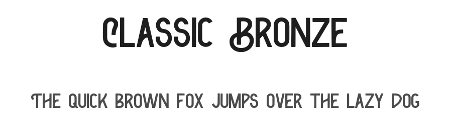 Classic Bronze by Youthlabs Studio β Decorative Font