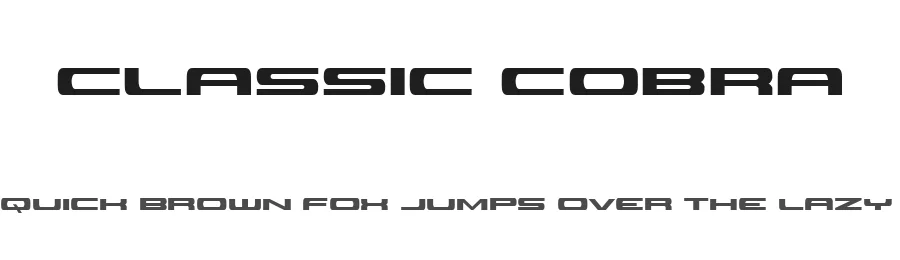 Classic Cobra by Iconian Fonts β Display Font