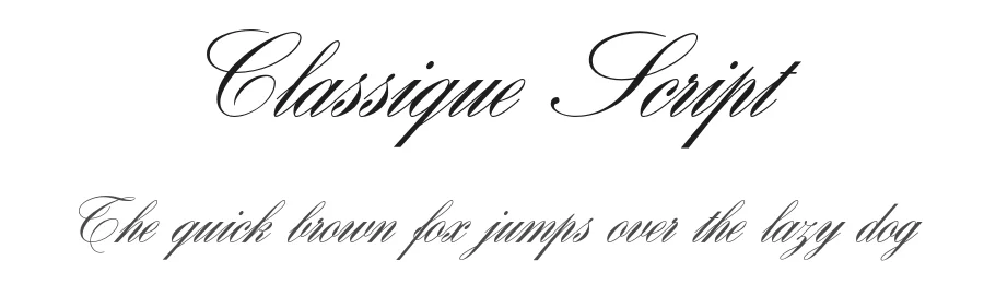 Classique Script