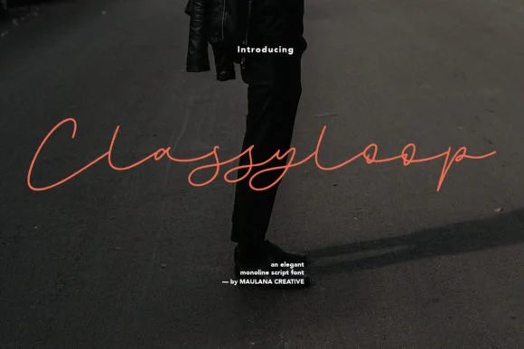 Classyloop Font by Maulana Creative — Script Handwritten Font