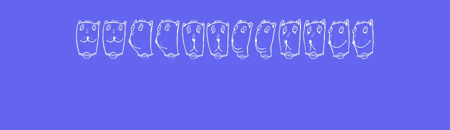 Claudio the Cat by Vladimir Nikolic — Dingbats Font — thumbnail 3