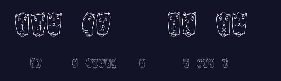 Claudio the Cat by Vladimir Nikolic — Dingbats Font — thumbnail 2