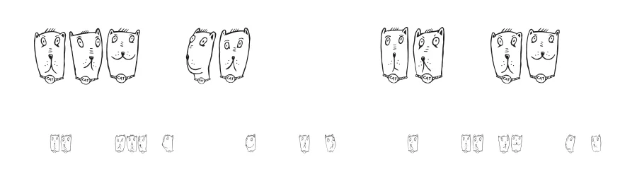 Claudio the Cat by Vladimir Nikolic — Dingbats Font