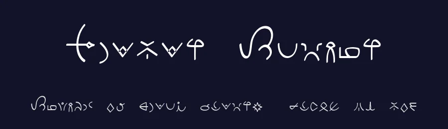 Clavat Script by hechicero — Dingbats Font — thumbnail 2