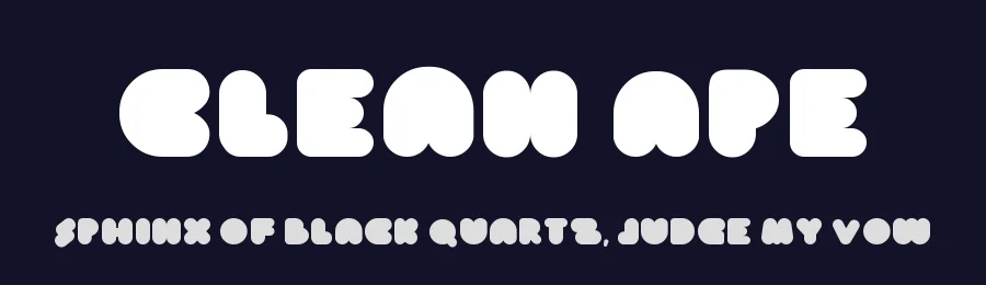Clean Ape by Istiko Rahadi — Decorative Font — thumbnail 2